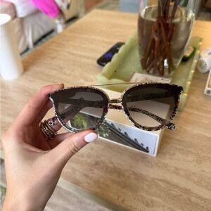 KREWE Leopard Print Sunglasses